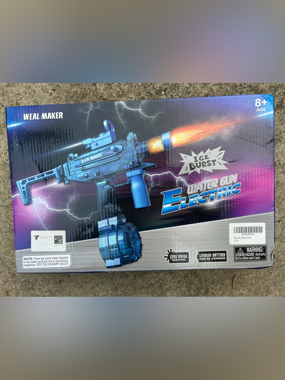Blue Electric Water Gun - Ice Burst